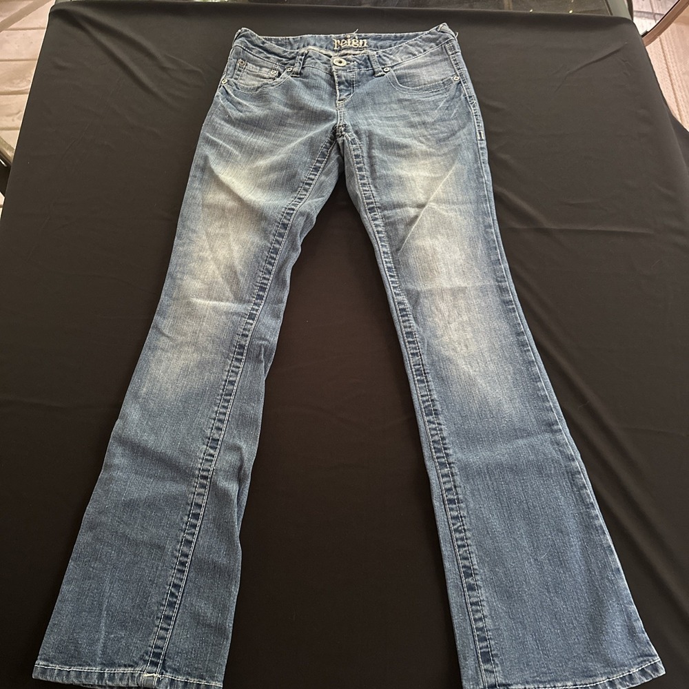 Reign Womens Bootcut Denim Jeans Size 3 Regular Caitlyn Light Wash
